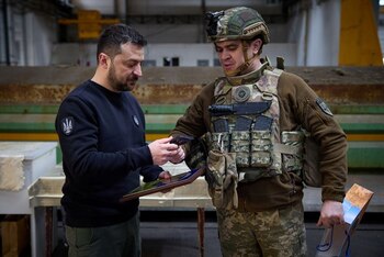 El presidente de Ucrania, Volodimir