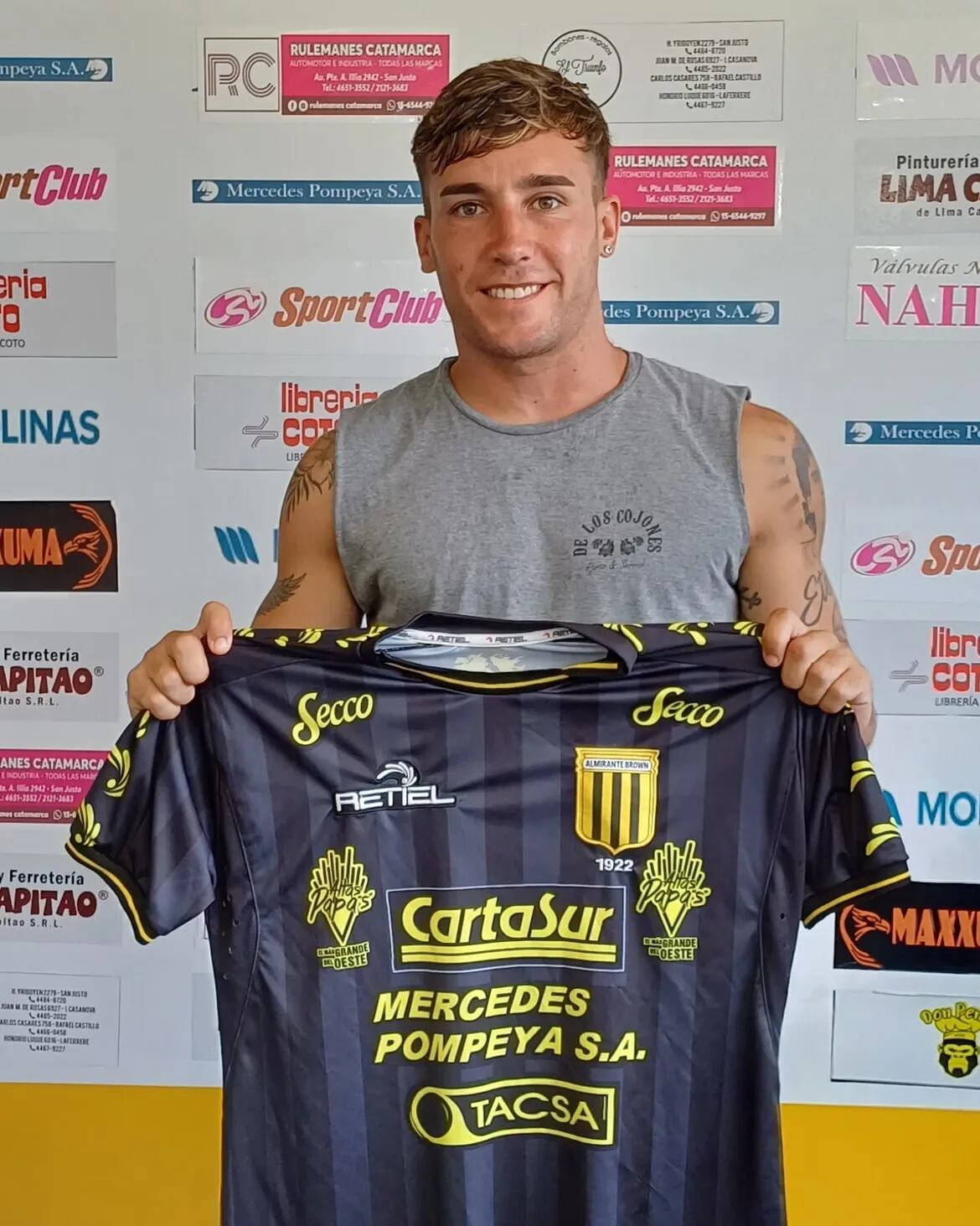 Matías Belloso fue desafectado recientemente de Almirante Brown