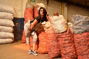 La modelo y actriz colombiana