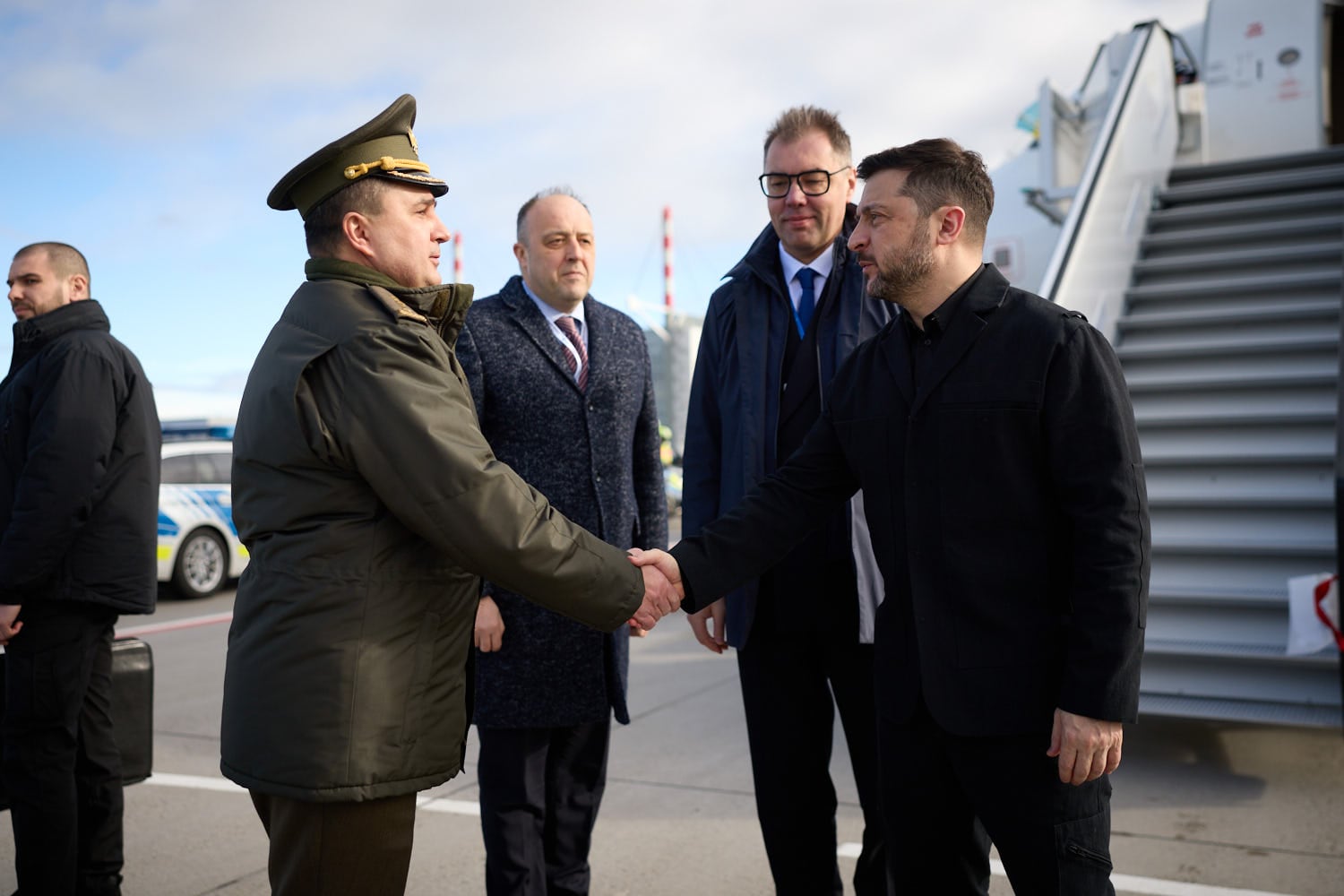 El presidente ucraniano, Volodimir Zelensky, llegó el viernes a Alemania para participar en la Conferencia de Seguridad Múnich (EFE/Presidencia de Ucrania)