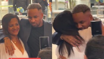 Jefferson Farfán y su madre