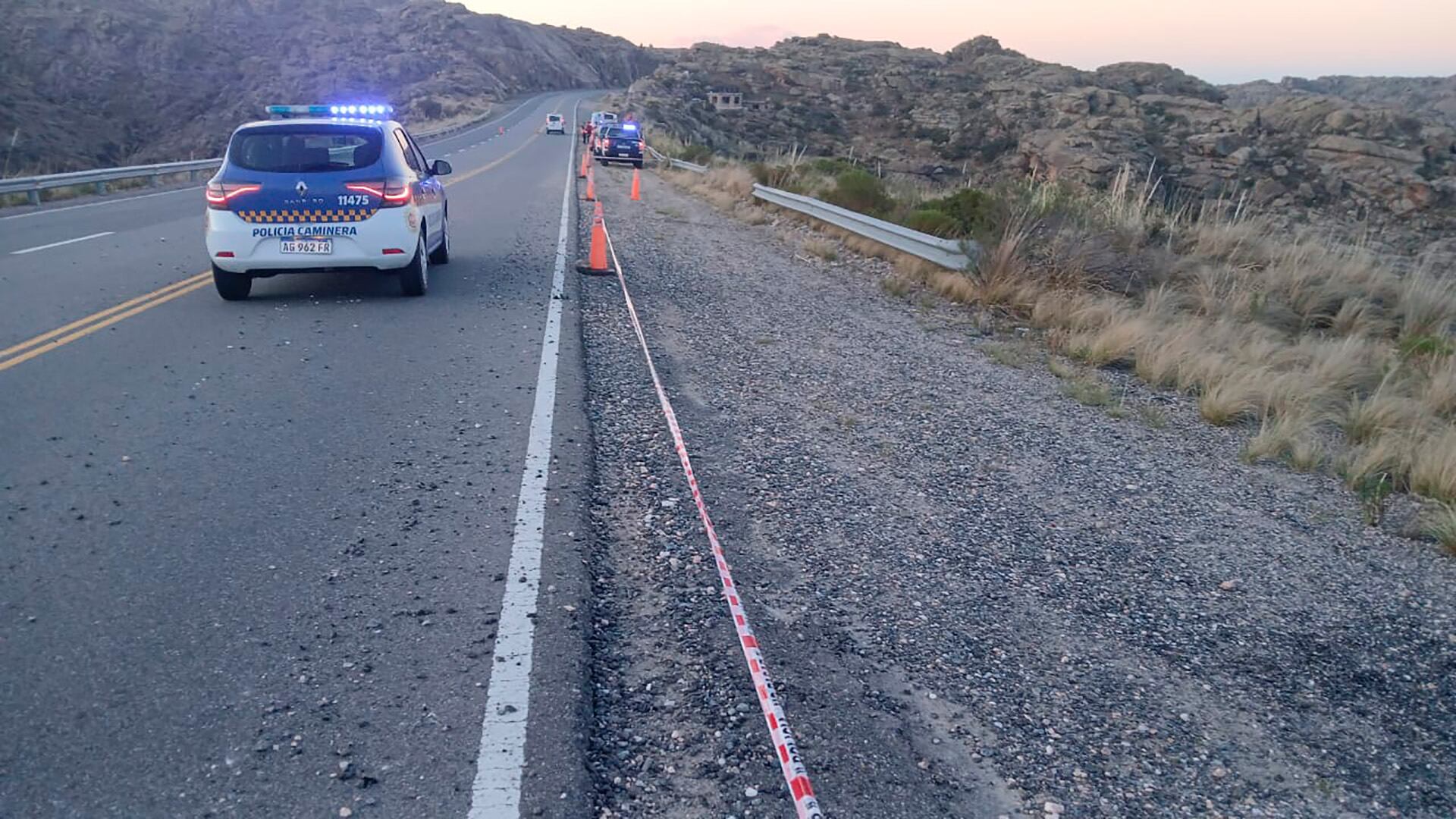 La zona de las Altas Cumbres en donde se registró el accidente