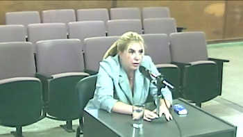 Carla Salvatore días atrás cuando