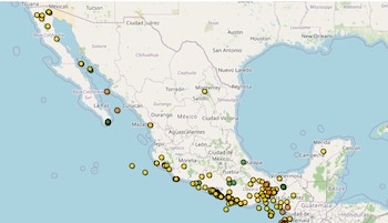 Reporte vespertino de sismos el 16 de mayo. (SSN)