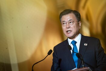 El presidente surcoreano, Moon Jae-in