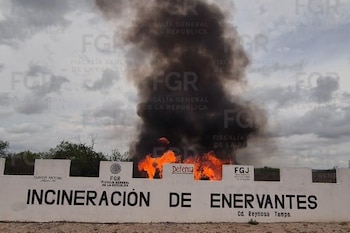 Queima de drogas em Tamaulipas