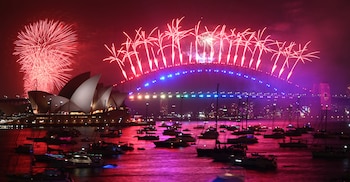 Australia es el primer país en recibir el Año Nuevo.
PETER PARKS / AFP)
