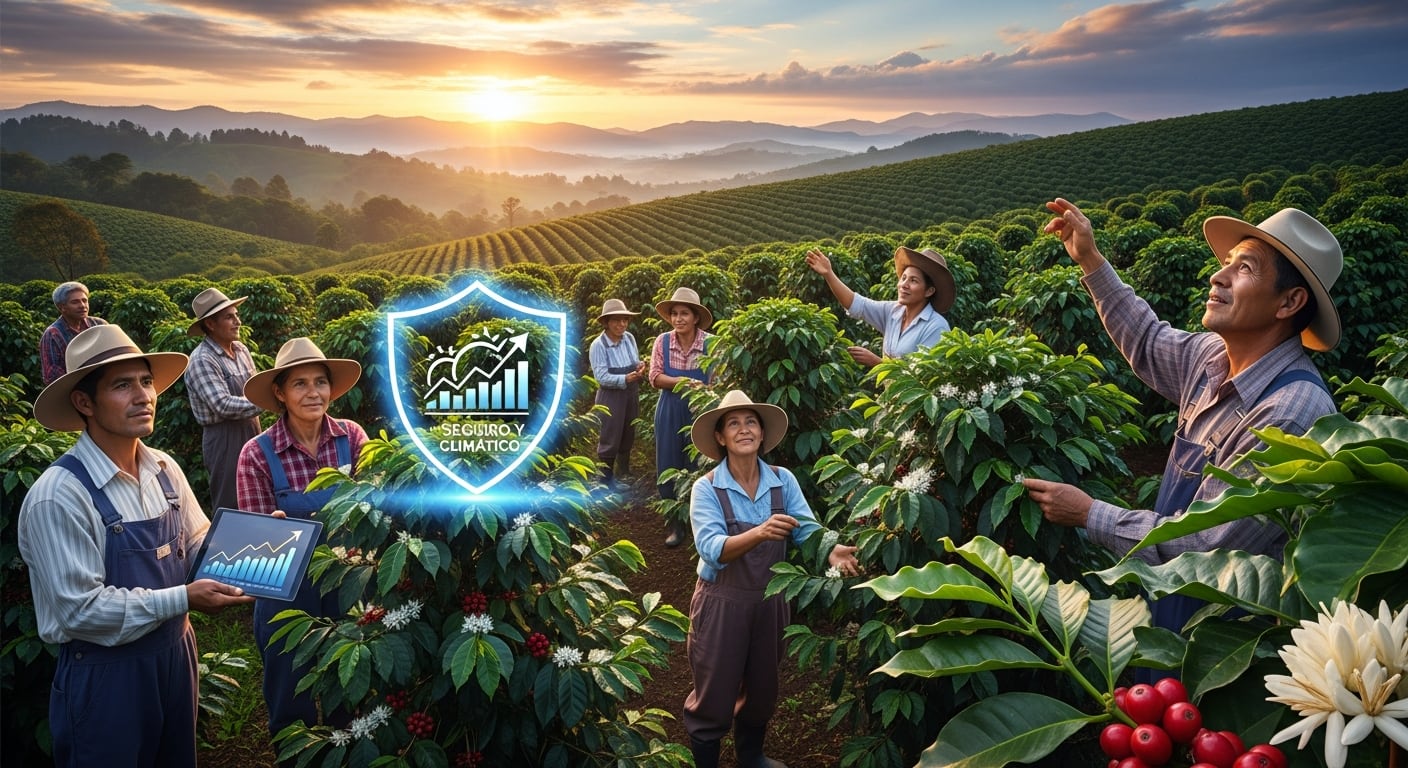 El piloto de seguro climático fomenta la resiliencia del sector cafetero colombiano y promueve prácticas agrícolas sostenibles ante el cambio climático. (Imagen Ilustrativa Infobae)