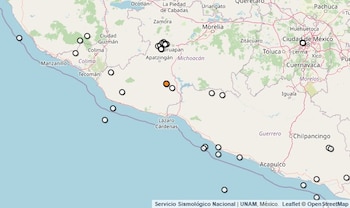 Temblor reportado en Michoacán.
(SSN)