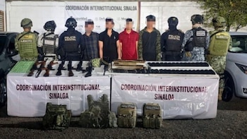 Operativo en zona departamental de Culiacán deja cuatro detenidos y un posible líder criminal abatido