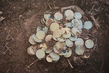 Las monedas halladas en Boehmia