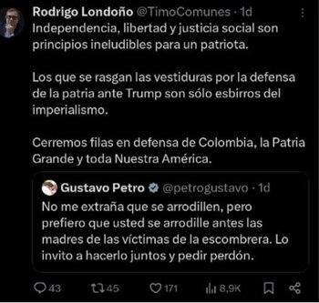 El senador indicó que la