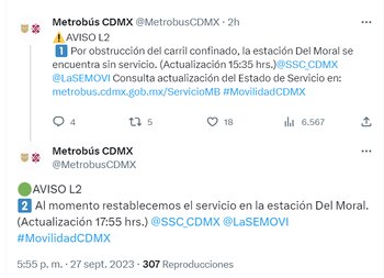 (X/@MetrobusCDMX)