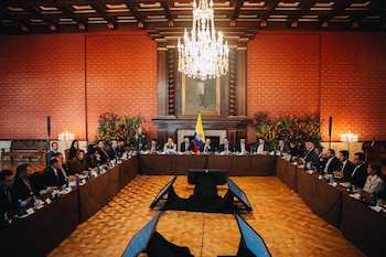 Abelardo de la Espriella, presidente de Colombia, convocó al sector asegurador para avanzar, de manera articulada, en la reconstrucción del país - crédito Presidencia de Colombia
