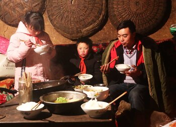 Una familia campesina en Yunnan