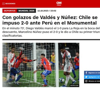 Perú vs Chile: reacción de la prensa tras derrota de la 'bicolor'