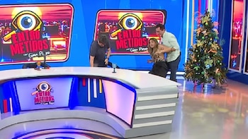 Andrea Arana sufre caída en