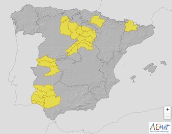 Mapa de avisos meteorológicos de