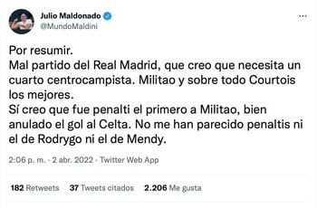 Tundieron al Real Madrid y