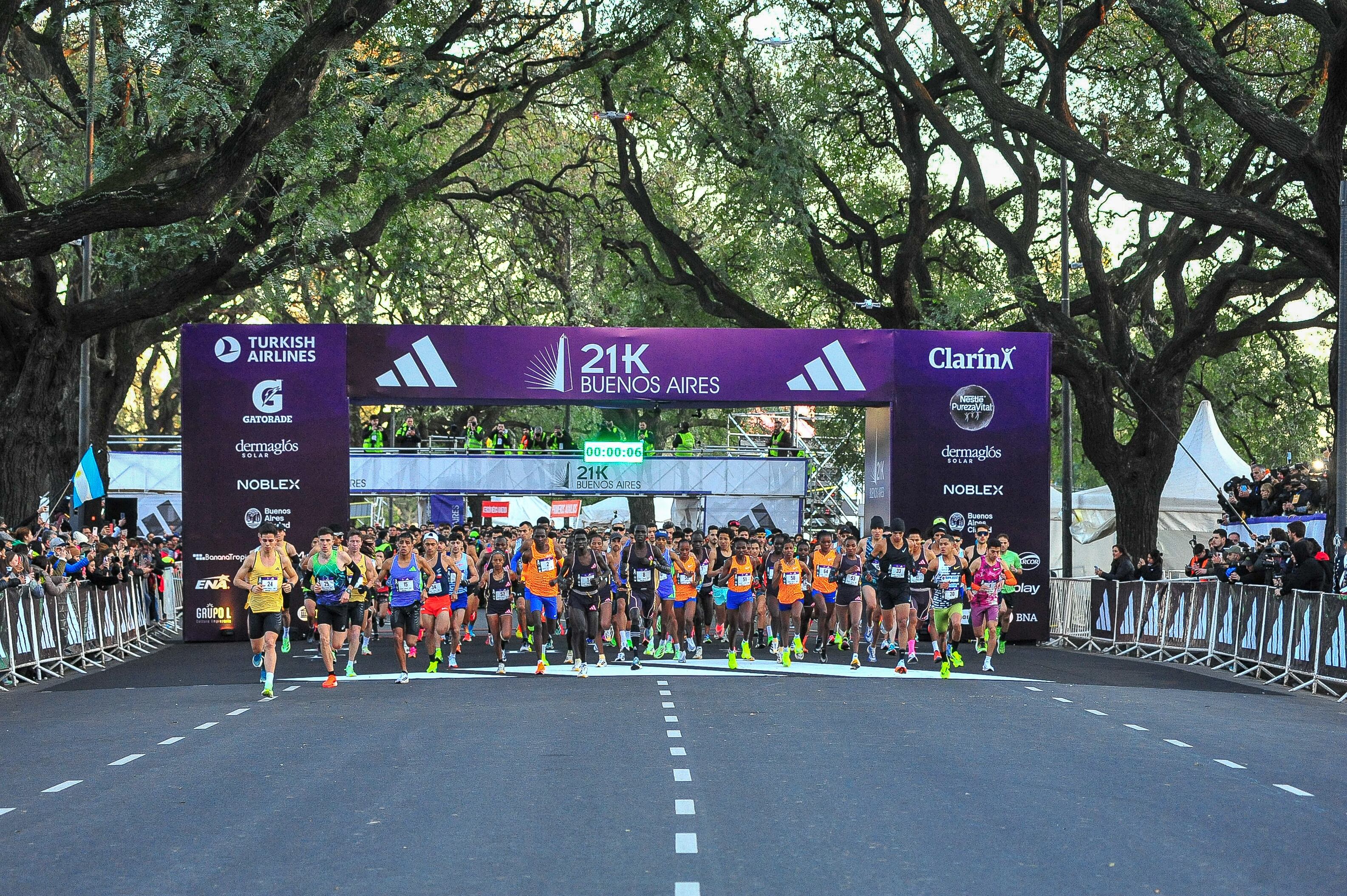 La largada de los 21K Buenos Aires del año pasado (Gentileza Fotorun para Carreras y Maratones Ñandu)