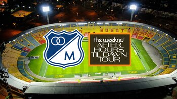 El concierto de The Weeknd interfirió en el calendario de Millonarios de la Liga BetPlay II-2023 - crédito IDRD y Millonarios