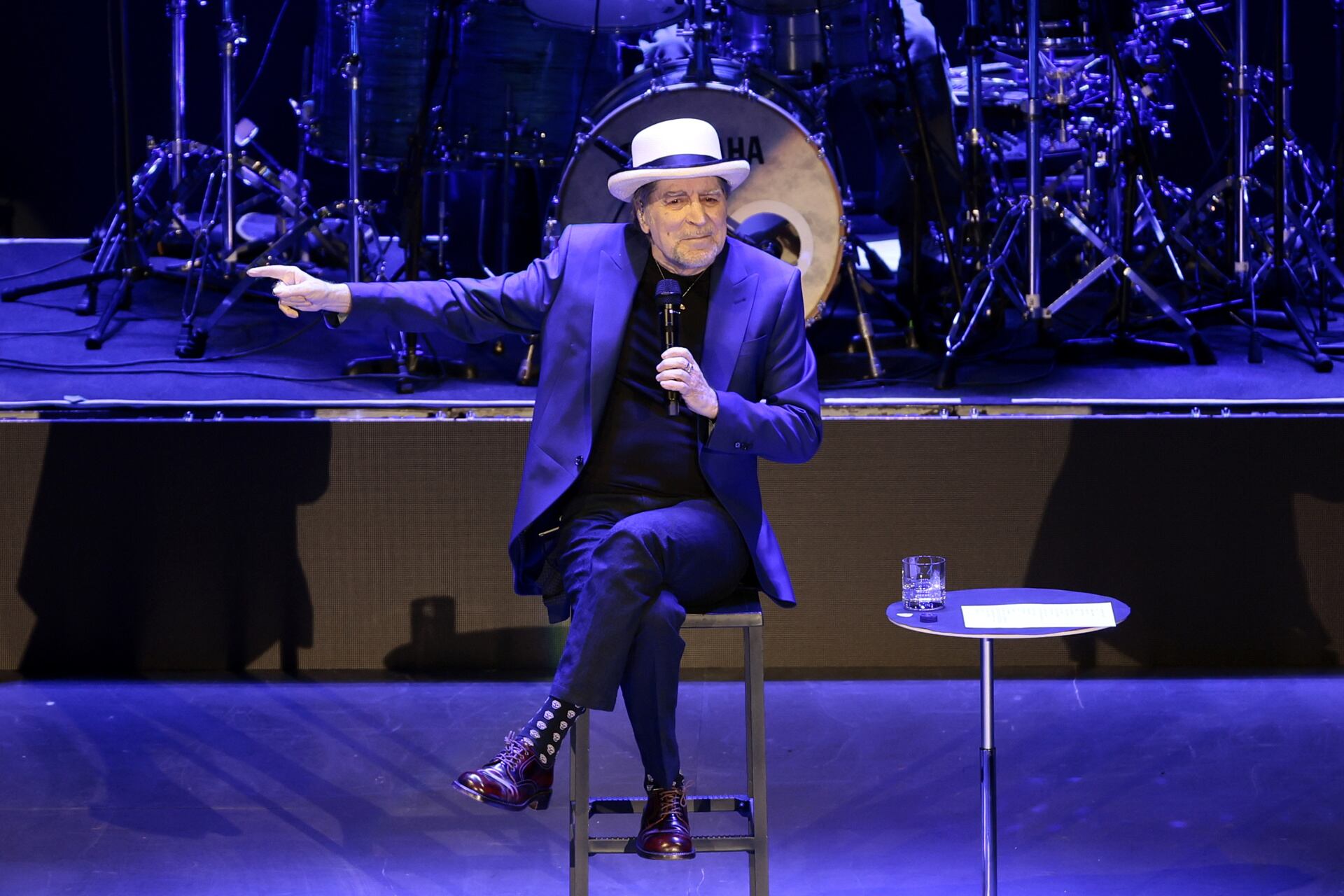 Joaquín Sabina en el Auditorio Nacional de en la Ciudad de México, el 27 de enero de 2025. (EFE/José Méndez)