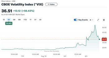 El salto del índice VIX
