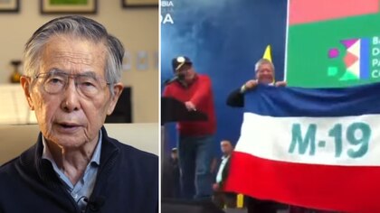 Alberto Fujimori critica a presidente de Colombia, Gustavo Petro, por exhibir bandera del M-19