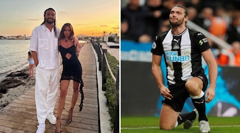 El futbolista Andy Carroll y su pareja Lou Teasdale