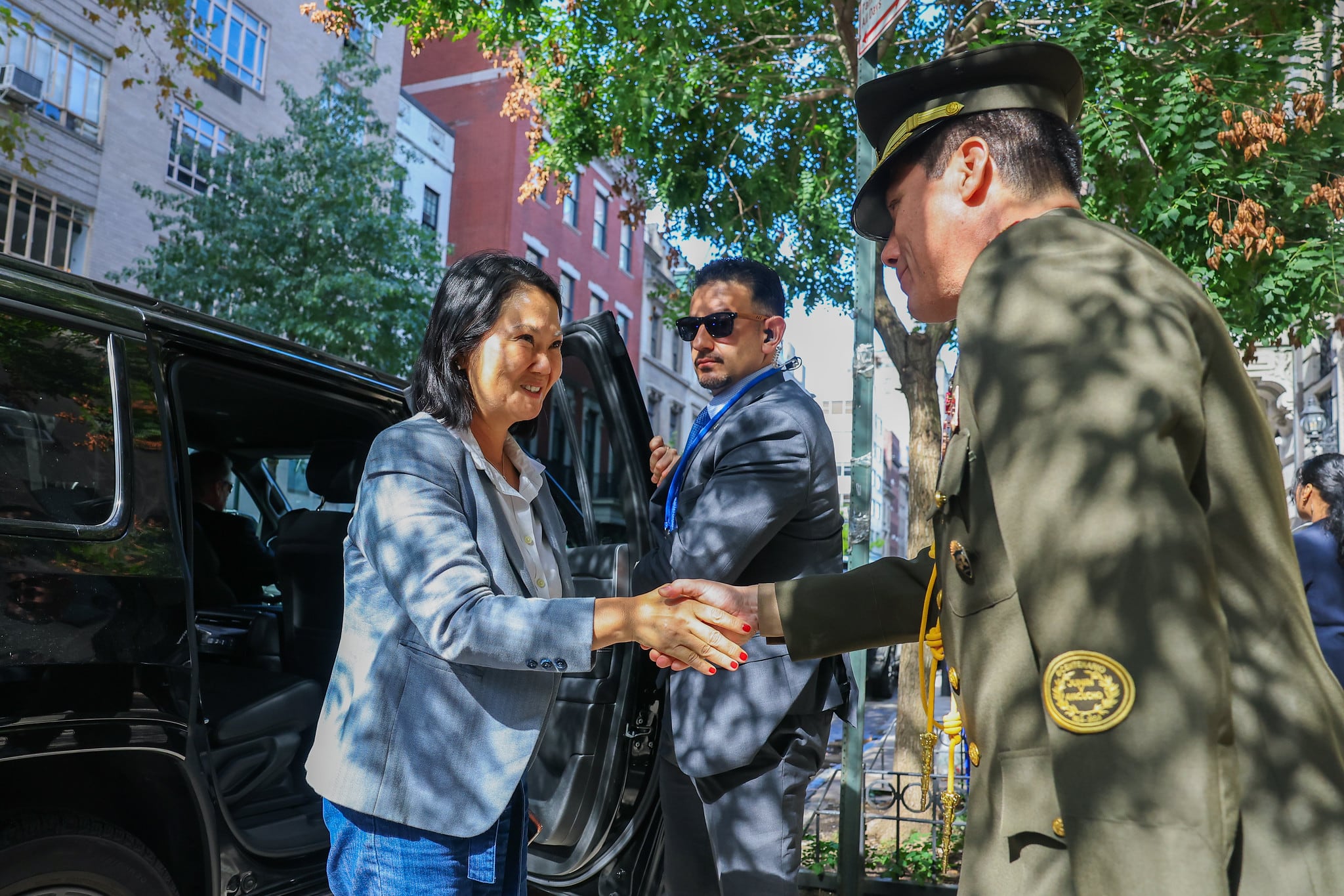 Keiko Fujimori llegó a Nueva York para participar en la Asamblea General de las Naciones Unidas. (Presidencia del Perú)