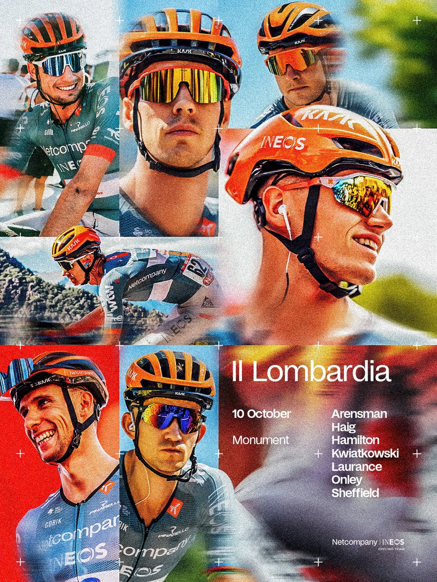 Egan Bernal estará ausente en el Giro de Lombardía-crédito @NetcompanyINEOS/X