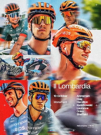Egan Bernal estará ausente en el Giro de Lombardía-crédito @NetcompanyINEOS/X