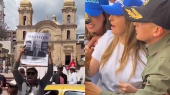 Disturbios entre petristas y uribistas