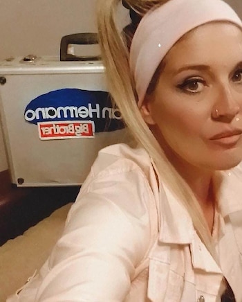 Magaly Rodríguez y la valija