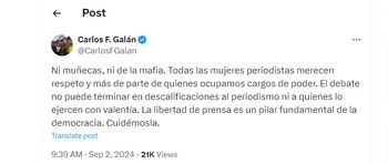 Carlos Fernando Galán le