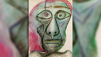 "Autorretrato frente a la muerte" (1972). A los 90 años, Picasso utiliza sus últimos trazos para sostenerle la mirada a la mortalidad. Es una confesión visual de terror y lucidez absoluta