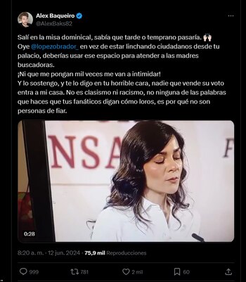 El creador de contenido respondió