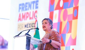 La candidata del Frente Amplio