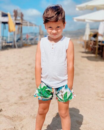 Mateo Messi en las playas