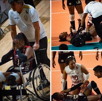 Elis Bento se retiró lesionada