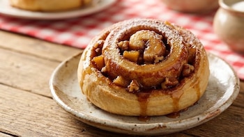 Receta de rol de manzana y canela, rápida y fácil