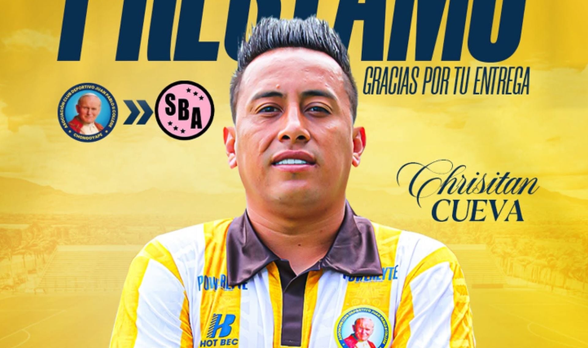 El mediocampista peruano se suma al cuadro chalaco por una cesión desde Juan Pablo II College hasta el cierre de la temporada 2026, tras un Apertura de 15 partidos, dos goles y tres asistencias (Juan Pablo II)