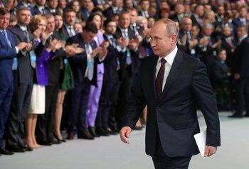 El presidente de Rusia Vladimir