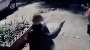 Uno de los ladrones sujetó