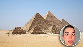 Mujer, Mexicana, Egipto, Pirámides
