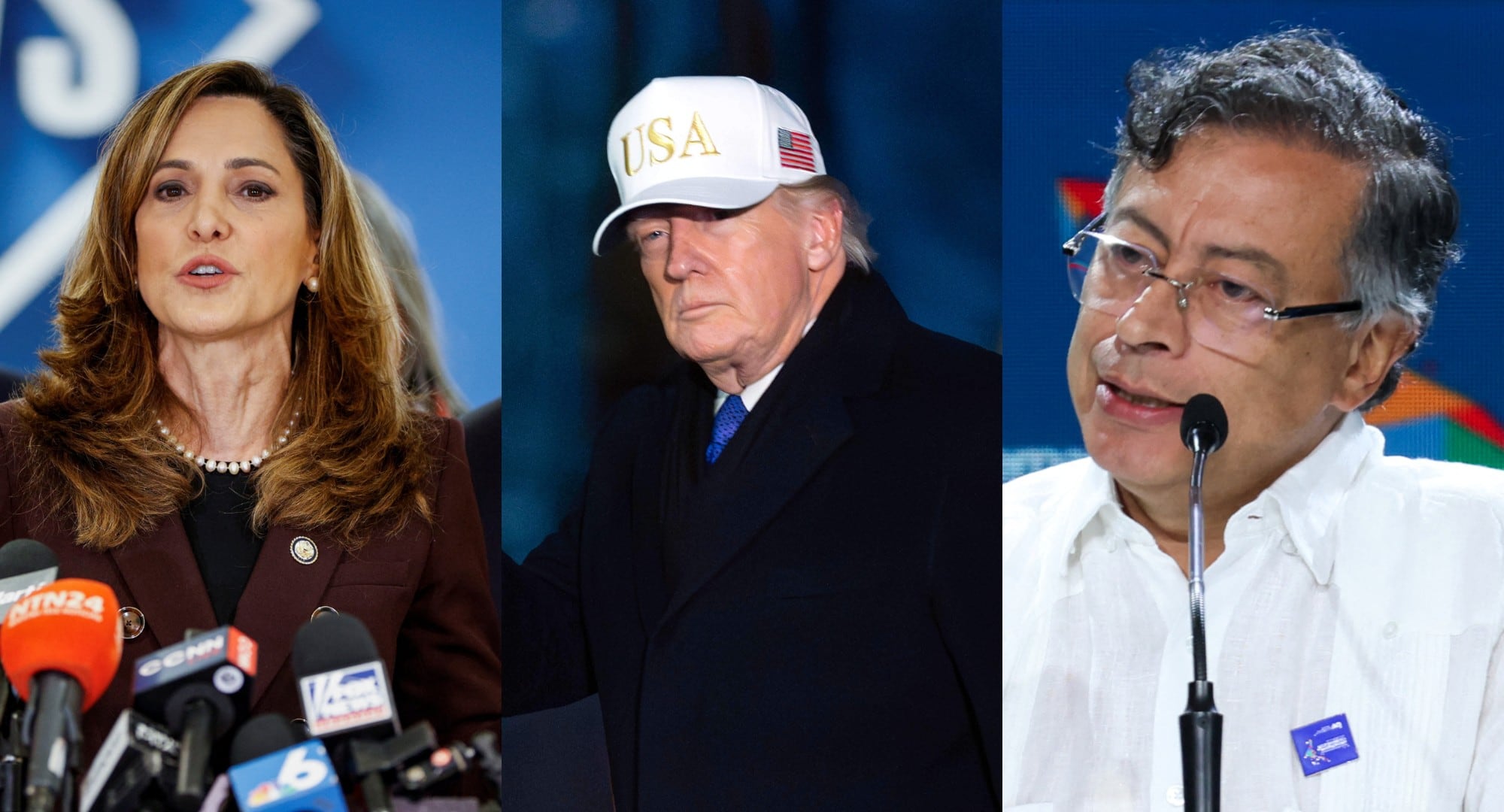 María Elvira Salazar pronosticó lo que le espera a Gustavo Petro durante reunión con Donald Trump en Washington - crédito Reuters