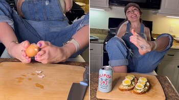 Nació sin brazos y con