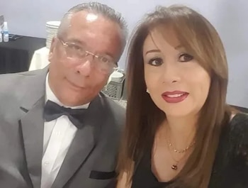 Jorge Isaac Tobón perdió a su esposa, Ana Ludivia Bernal, tras el colapso del edificio donde vivían. Foto: Redes sociales