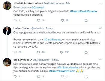 David Páramo recibe apoyo en