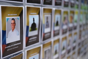 Fotos de personas secuestradas son